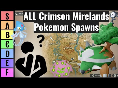 ALL Pokémon in the Crimson Mirelands - Pokémon Legends Arceus