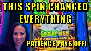 Spooky Link  MoMummy Slot - LAST SPIN MAGIC! Big Win Right at the End!