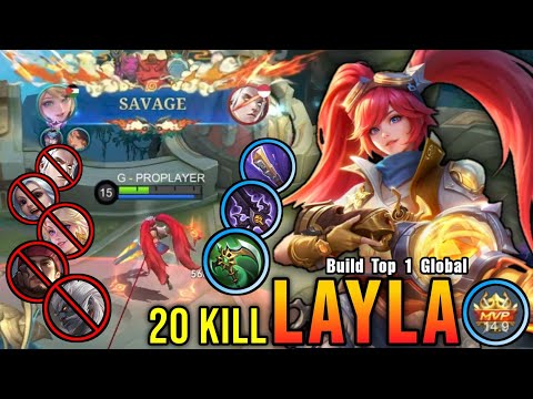 Auto SAVAGE!! Layla with Trinity Build Insane Attack Speed - Build Top 1 Global Layla ~ MLBB