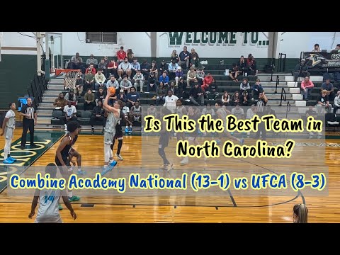 Combine Academy 13-1 vs UFCA 8-3 Kansas & Seton Hall Commits 12/9/23 North Carolina #basketball