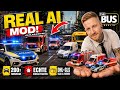 REAL AI MOD Makes THE BUS Even More Alive DHL Police Fire Department 200 New Vehicles
