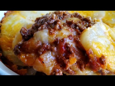 POTATO AU GRATIN with ground beef - Haitian Food