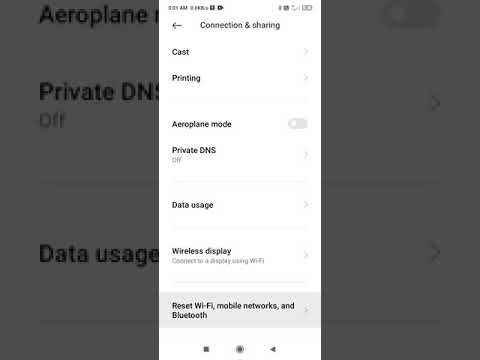 poco f2 pro Network Reset Setting Fix Bluetooth,Wifi,Mobile Data Problem