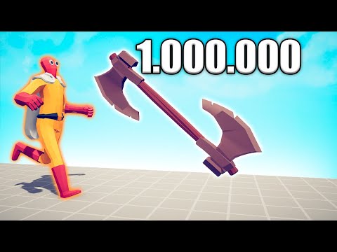 1.000.000 DAMAGE AXE THROWER vs UNITS - TABS | Totally Accurate Battle Simulator 2024