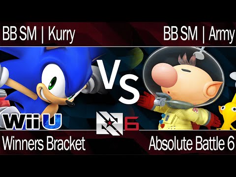 AB6 Smash 4 - BB SM | Kurry (Sonic, Olimar) vs BB SM | Army (Olimar, Villager) - Winners Bracket
