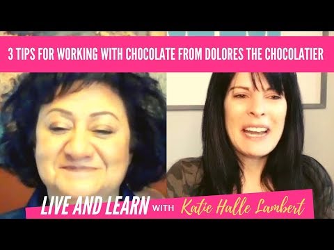 3 tips for working with chocolate from Dolores the Chocolatier