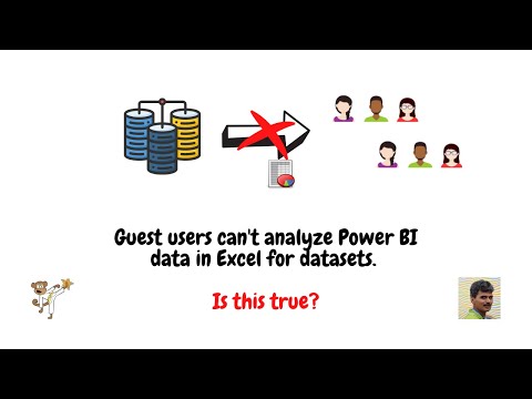 Guest users can't analyze Power BI data in Excel for datasets. Is this true?