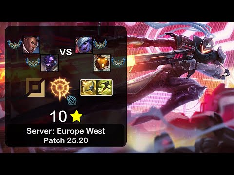 Lucian ADC + Alistar vs Tristana + Bard - EUW Challenger - Patch 25.20