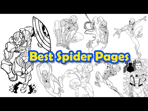 SPIDER-MAN Last 15 Pages | Best Realistic Spider-Man Coloring Pages