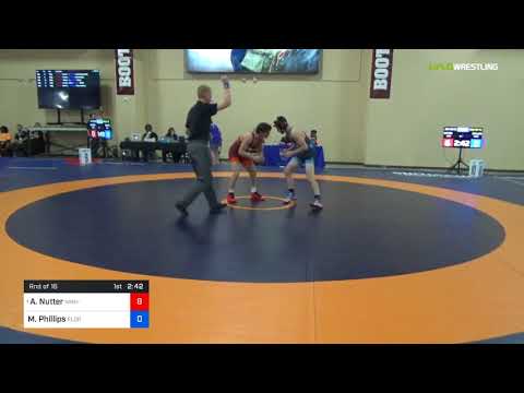 2018 Marine Corps US Open/UWW Junior Greco Roman 63 Rnd Of 16 - Alston Nutter (NMU-) Vs. Matthew P