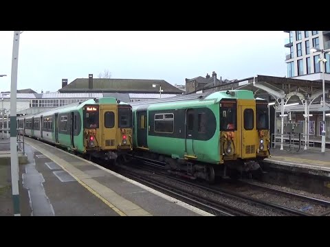 British Railways 2022-Southern 455 EMU's at Sutton, Epsom Downs & West Croydon