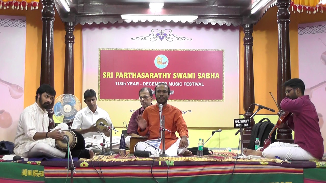 Kalyanapuram Aravind  l December Music Festival 2018 l Sri Parthasarathy Swami Sabha