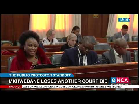 Mkhwebane loses another court bid The Public Protector stand off