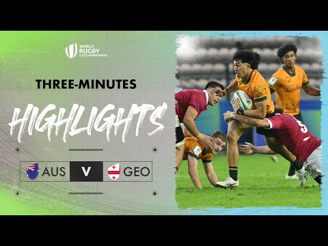 Australia are flying | Australia v Georgia | World Rugby U20 Championship 2024 Match Highlights