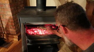 The WOOD STOVE is in!!