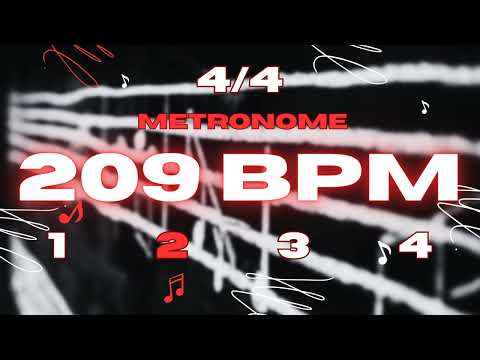 209 BPM - 4/4 Metronome