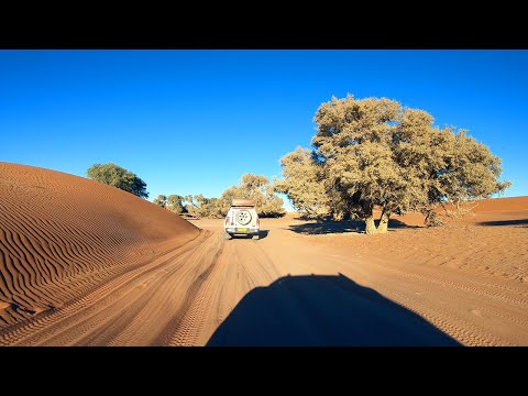 Driving the 4x4 sand road to Deadvlei/Sossusvlei in Namibia (all 4km)