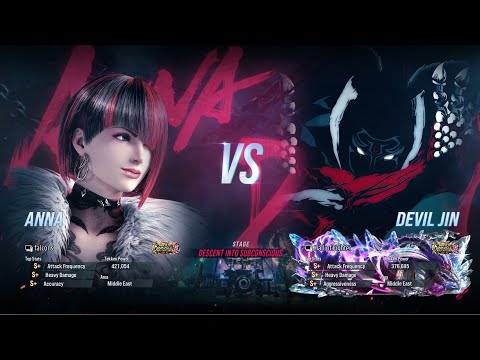 Falcons Atif (Anna) VS Hall of Fighter (Devil Jin) High Level Gameplay