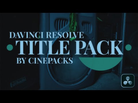 Music Video Title Pack for DaVinci Resolve!