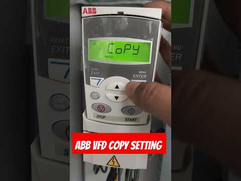 ASC310 ABB vfd copy parameters| ABB vfd parameters setting| #vfd #parameter #viral #shot#electrical
