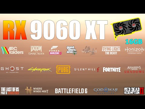 RX 9060 XT 16GB — 22 spel testat