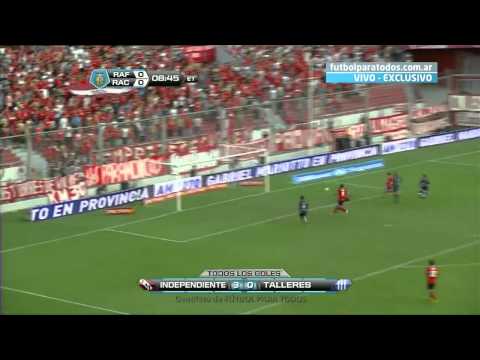 Fútbol en vivo. Rafaela - Racing. Fecha 10. Torneo Final 2014. Fútbol Para Todos.