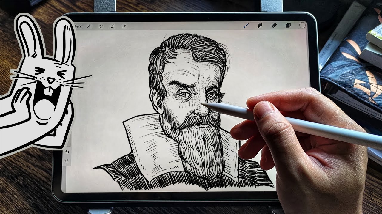 How to draw Galileo Galilei 🔭