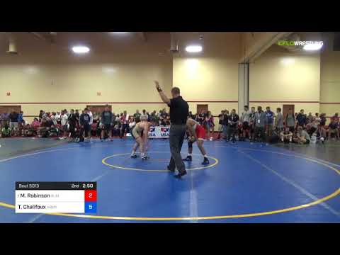 2018 Marine Corps US Open/UWW Junior Freestyle 61 Rnd Of 64 - Malcolm Robinson (Blai) Vs. Trey Cha