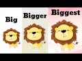 Big Bigger Biggest Compare Different Sizes Kindergarten Lessons Math For Kids Episode 4 1