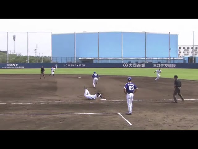 【ファーム】一塁線を抜かせない!! バファローズ・鈴木昂が好守で魅せる!! 2018/6/26 Bs-D(ファーム)