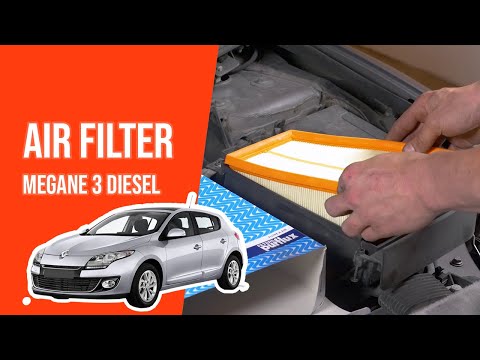 How to replace the air filter Megane mk3 1.5 dCi 💨