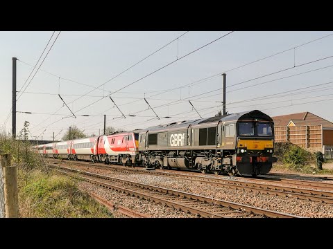 66779 Evening Star dragging 91116 and set BN14 passimg Langford