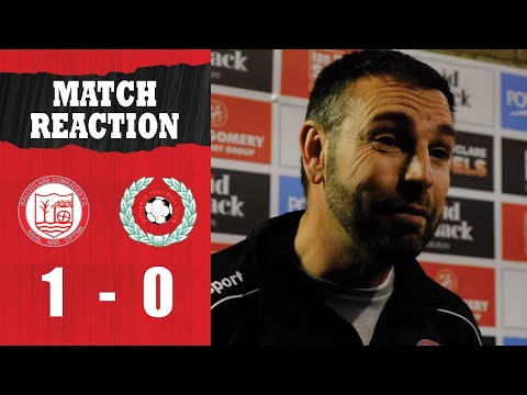 Match Reaction | Paul Harbinson on Ballyclare Comrades 1-0 Dundela