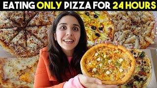 I eat ONLY Pizzas for *24 HOURS* Devil Pizza, Peri Peri Pizza, Chocolate Pizza & More | Heli Ved