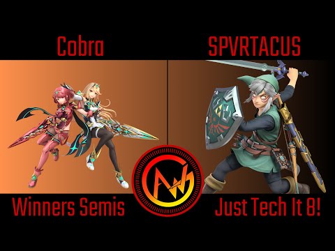 AWG Just Tech It 8 Winners Semis - Cobra (Pyra) Vs SPVRTACUS (Link) Smash Ultimate - SSBU