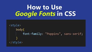 Download the video "How to Use Google Fonts in CSS | Link Google Fonts to Your Website Easily"