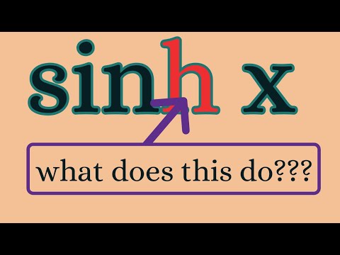 What is the deal with (hyperbolic) trig functions?