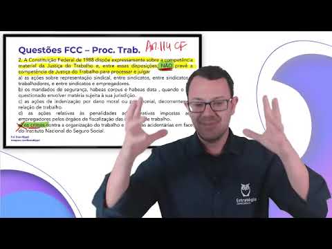 Questões FCC Direito Processual do Trabalho - Professor Bruno Klippel
