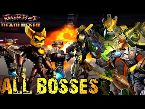 Ratchet Deadlocked - All Bosses (No Damage)