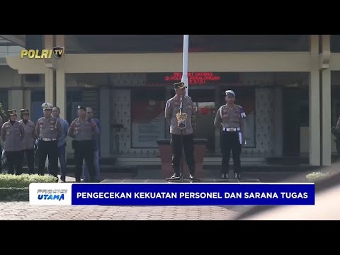 APEL SIAGA, KAPOLRES PEKALONGAN CEK KEKUATAN PERSONEL, SARANA DAN PRASARANA