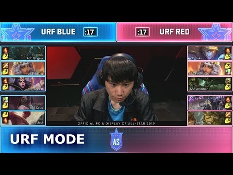 Team URF A vs Team URF B - Show Match (ft. Faker, Doinb, Caps) | Day 1 2019 LoL All Star Event