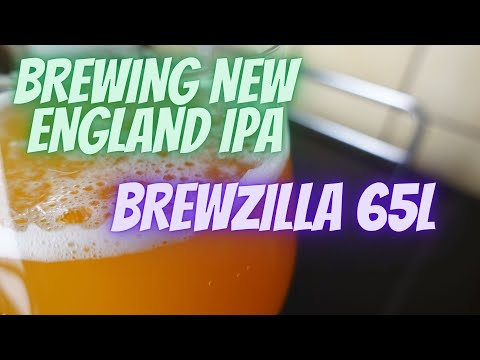NEW ENGLAND IPA, GRAIN TO GLASS, BREWZILLA 65L BREWING VIDEO