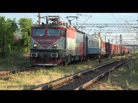 [4K] CFR Marfă EA 530 with ballast for railway infrastructure in Dolhasca [July, 2020]