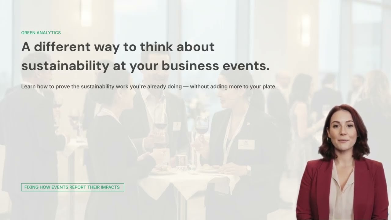 Webinar thumbnail — Green Analytics event sustainability measurement framework presentation