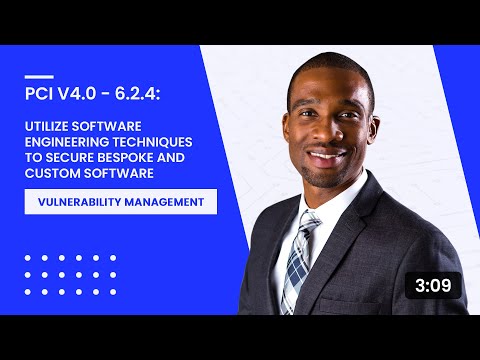 PCI v4.0 - 6.2.4: Utilize Software Engineering Techniques to Secure Bespoke and Custom Software