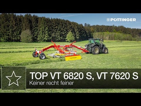 TOP VT 6820 S, VT 7620 S Zweikreiselschwader mit Seitenablage – Highlights | PÖTTINGER