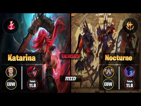 MagiFelix KATARINA (Mid) [Electrocute] VS NOCTURNE - Challenger EUW Patch 11.8
