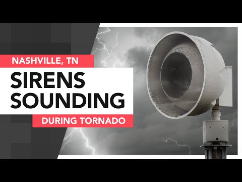 Nashville Sirens Sounding During Tornado | FS 508 & Ambience | 12/09/23