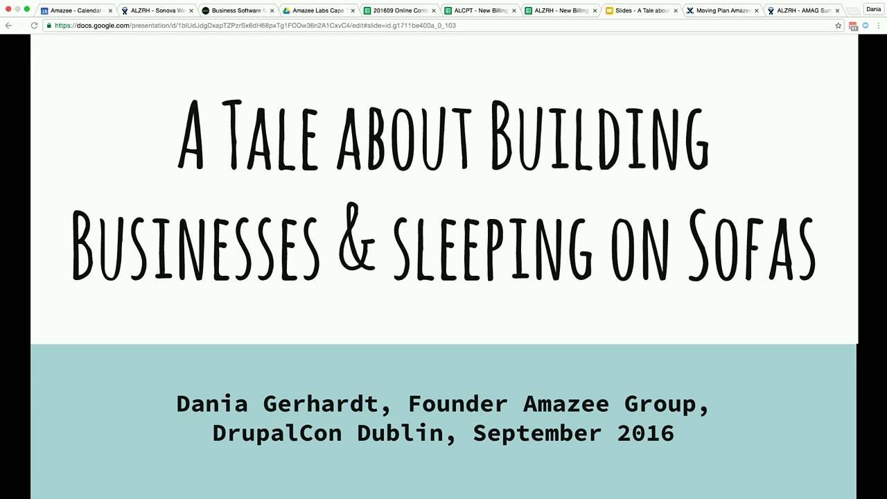 DrupalCon Dublin 2016: A tale about building businesses and sleeping on sofas