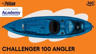 PELICAN | CHALLENGER 100 ANGLER Fishing Kayak Walkthrough - Academy Sports + Outdoors Exclusive